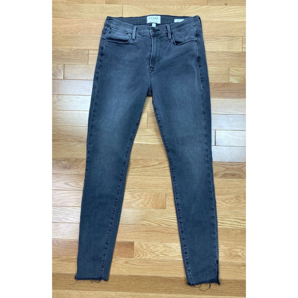 *Frame Denim Le High Skinny Jeans Womens 28 Grey LHSKREV208 Dartmouth - Picture 5 of 11